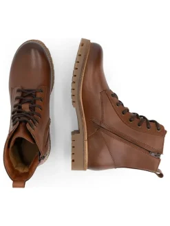 Leder-Boots in Hellbraun