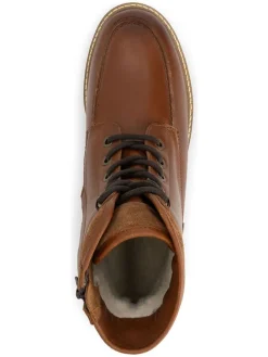 Leder-Boots in Hellbraun