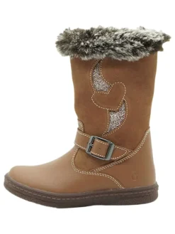 Leder-Boots in Hellbraun