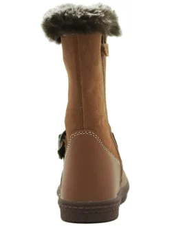 Leder-Boots in Hellbraun