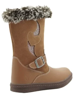 Leder-Boots in Hellbraun