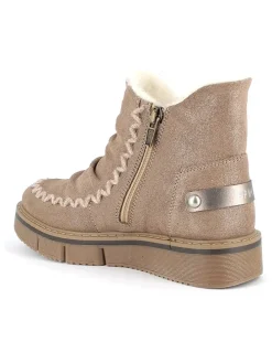 Leder-Boots in Hellbraun