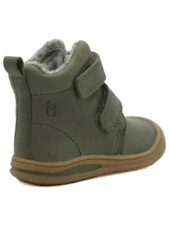 Leder-Boots in Khaki