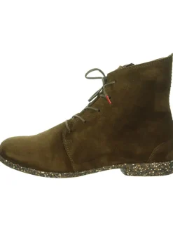 Leder-Boots in Khaki
