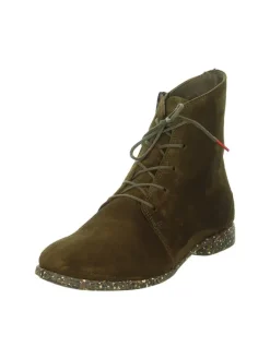 Leder-Boots in Khaki