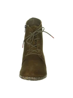 Leder-Boots in Khaki