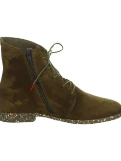 Leder-Boots in Khaki