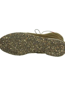 Leder-Boots in Khaki