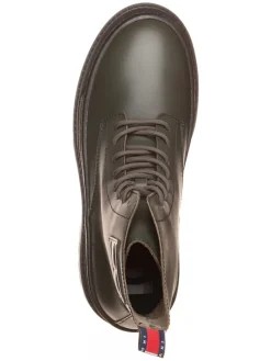 Leder-Boots in Khaki