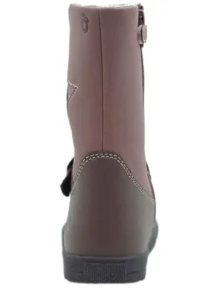Leder-Boots in Mauve