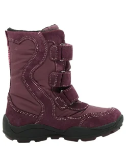 Leder-Boots in Pflaume