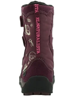 Leder-Boots in Pflaume