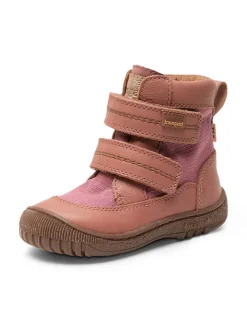 Leder-Boots in Pink