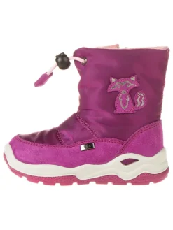 Leder-Boots in Pink