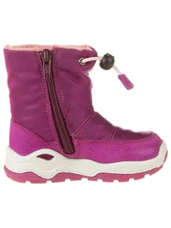 Leder-Boots in Pink