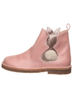 Leder-Boots in Rosa