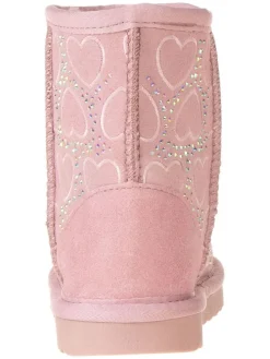 Leder-Boots in Rosa