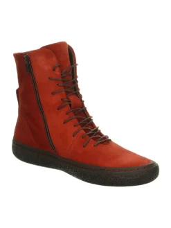 Leder-Boots in Rot