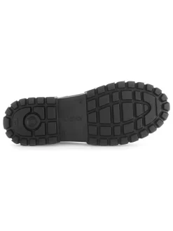 Leder-Boots in Schwarz