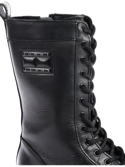 Leder-Boots in Schwarz