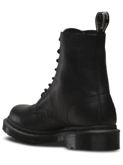 Leder-Boots in Schwarz
