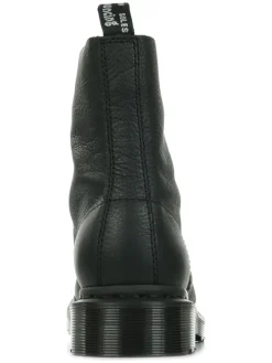 Leder-Boots in Schwarz