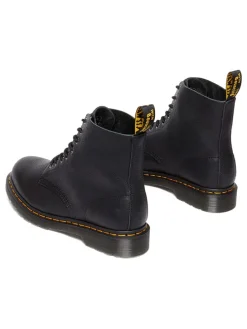 Leder-Boots in Schwarz