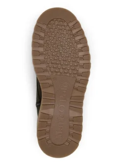 Leder-Boots in Schwarz