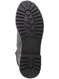 Leder-Boots in Schwarz