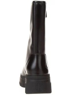 Leder-Boots in Schwarz