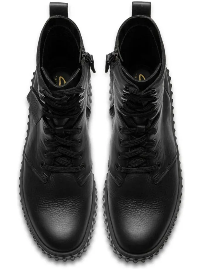 Leder-Boots in Schwarz