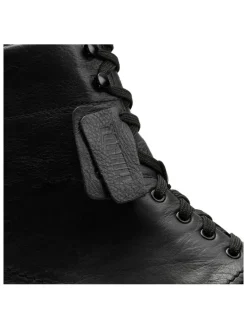 Leder-Boots in Schwarz