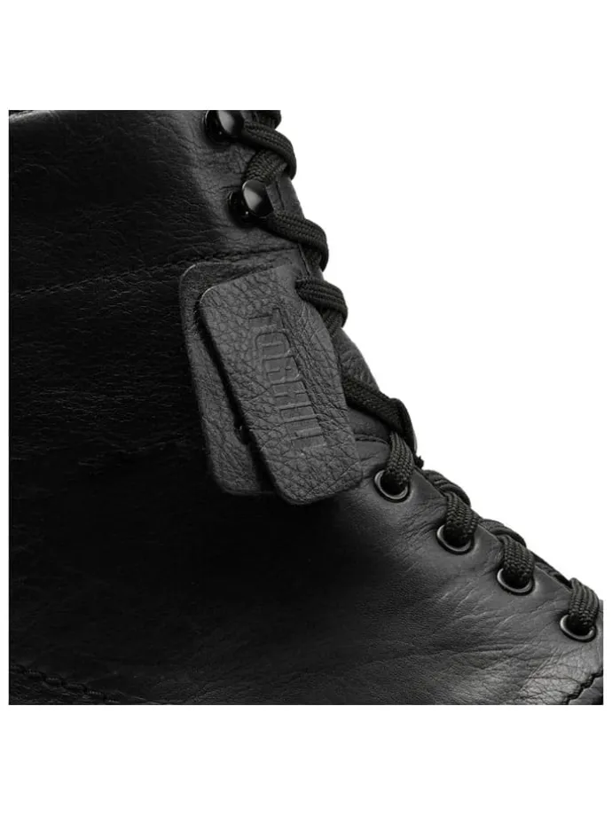 Leder-Boots in Schwarz