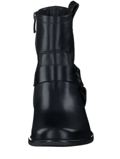 Leder-Boots in Schwarz