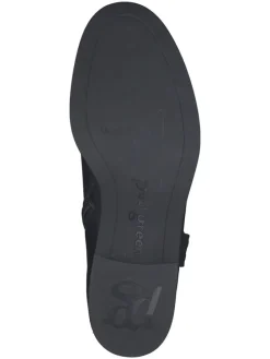 Leder-Boots in Schwarz