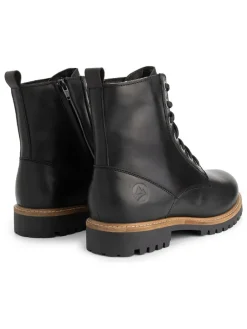 Leder-Boots in Schwarz