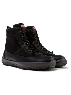 Leder-Boots in Schwarz