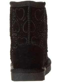 Leder-Boots in Schwarz