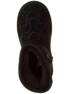 Leder-Boots in Schwarz