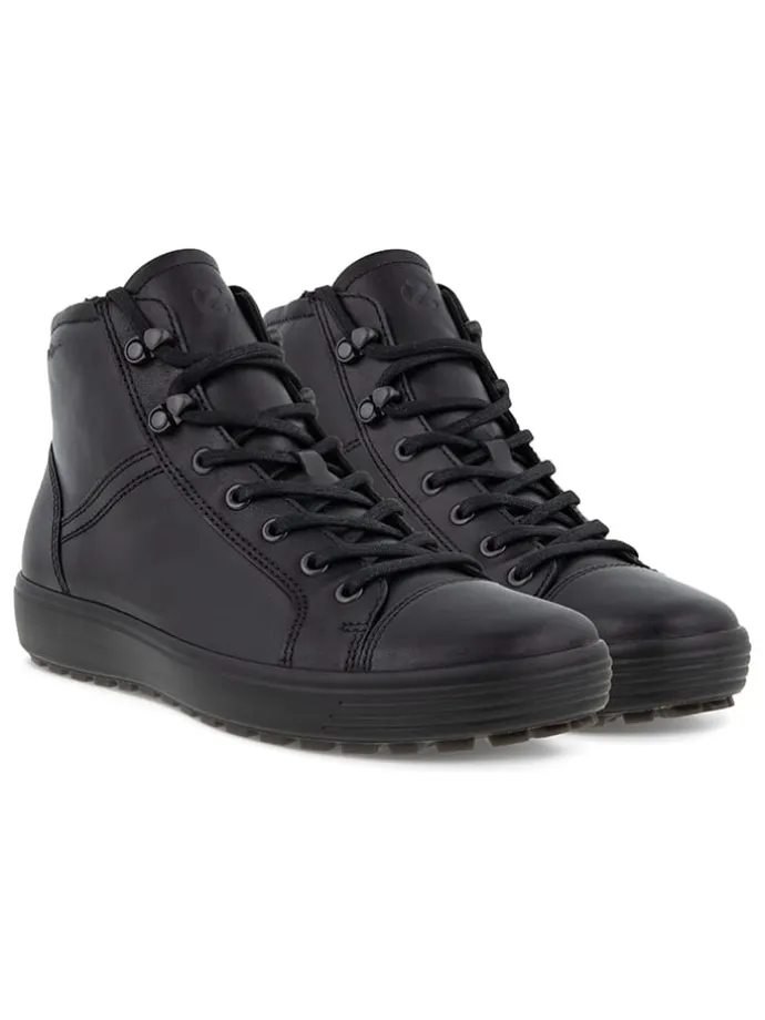 Leder-Boots in Schwarz