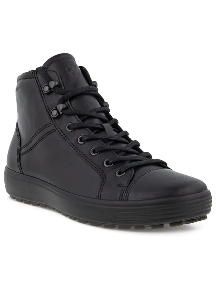 Leder-Boots in Schwarz