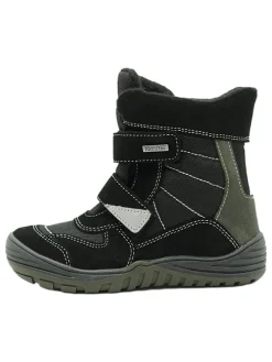 Leder-Boots in Schwarz