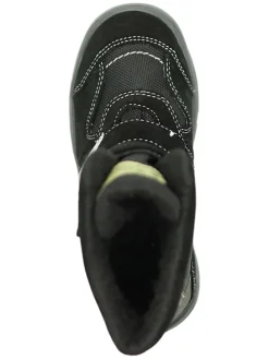 Leder-Boots in Schwarz