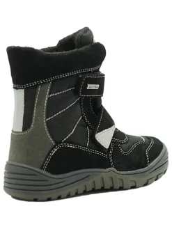 Leder-Boots in Schwarz