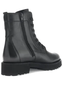 Leder-Boots in Schwarz