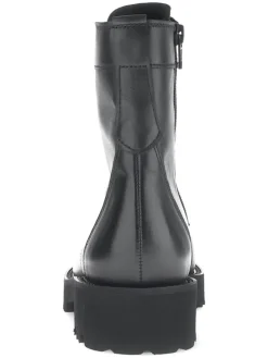 Leder-Boots in Schwarz