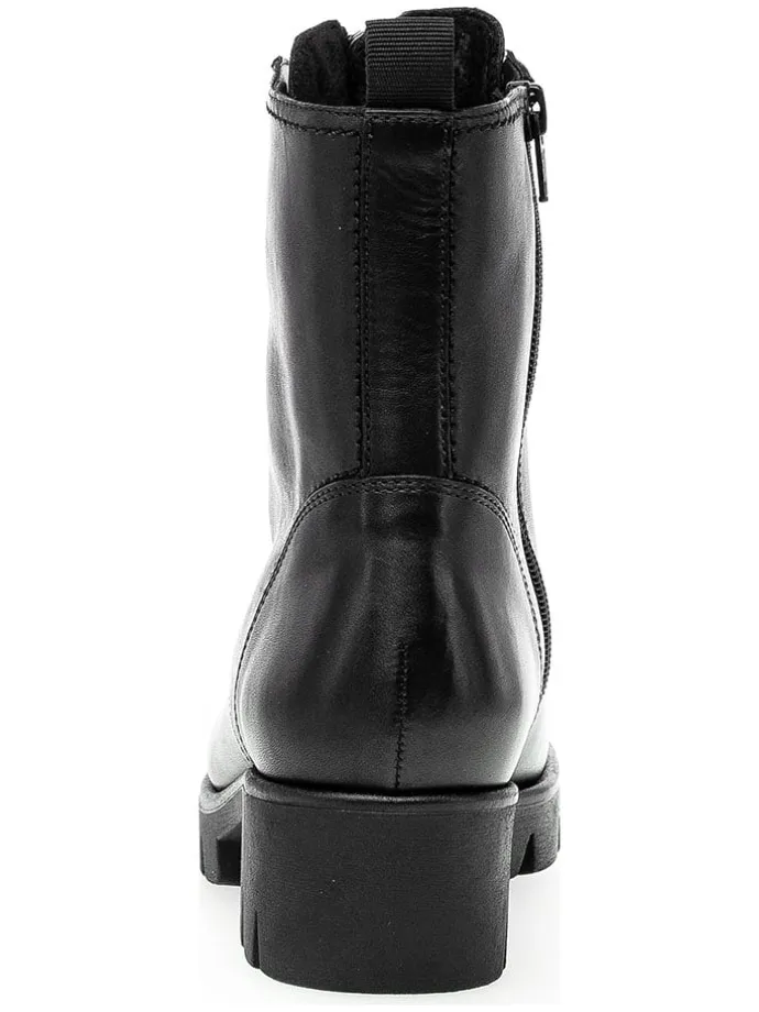 Leder-Boots in Schwarz