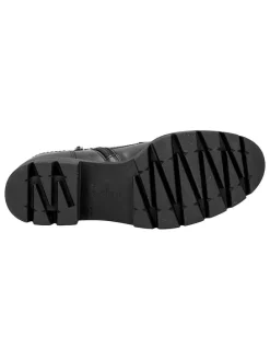 Leder-Boots in Schwarz