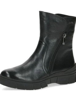 Leder-Boots in Schwarz