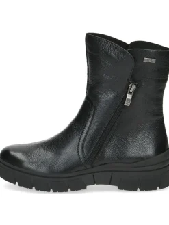 Leder-Boots in Schwarz